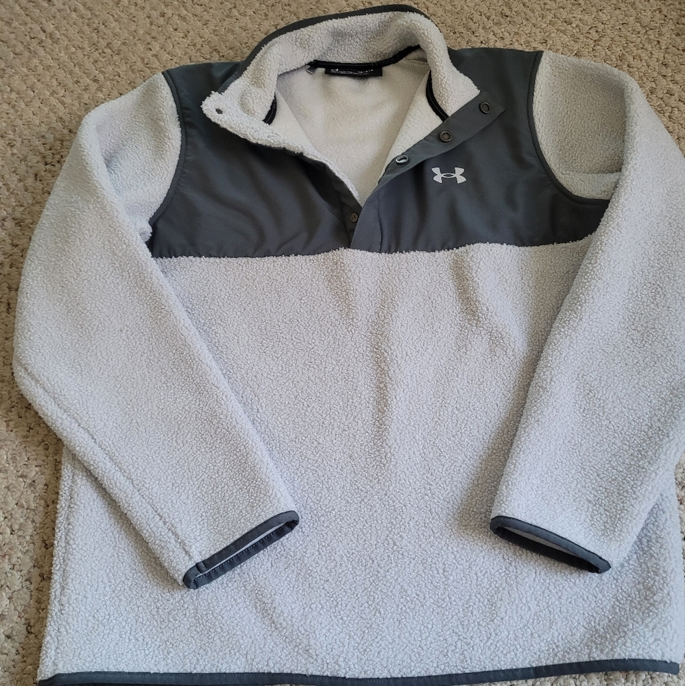 Mens Size Large Underamour Golf Pullover
